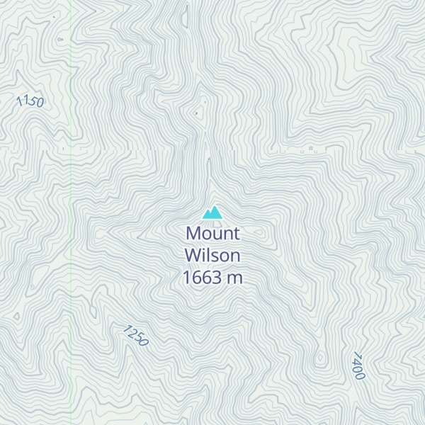 Map of Mount Wilson