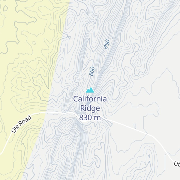 Map of California Ridge