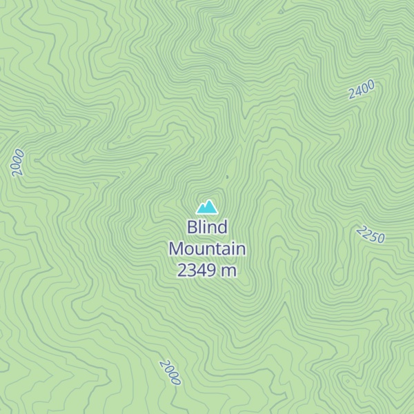 Map of Blind Mountain
