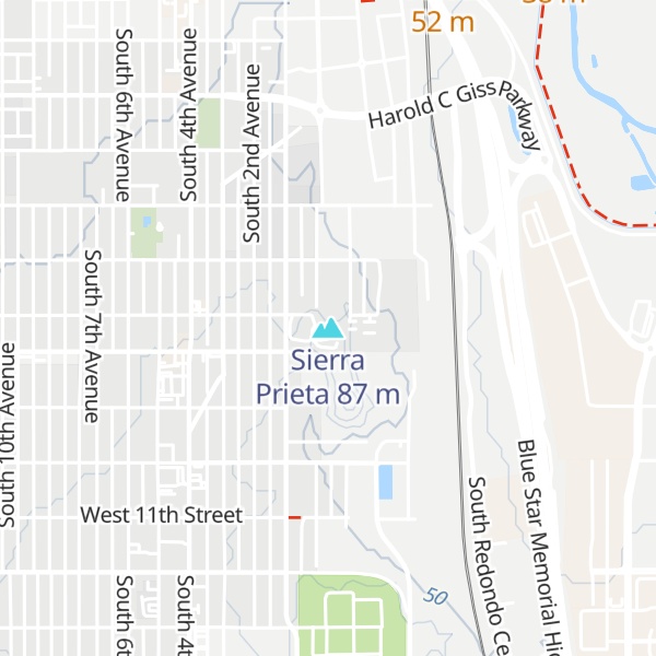 Map of Sierra Prieta