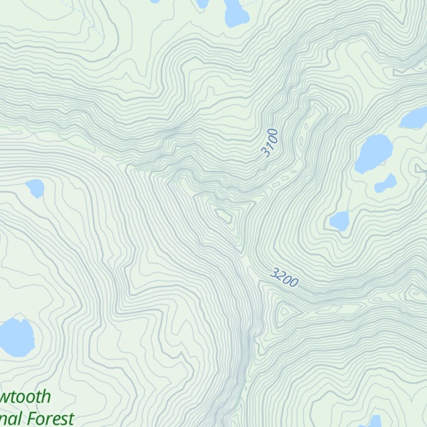 Map of Patterson Peak