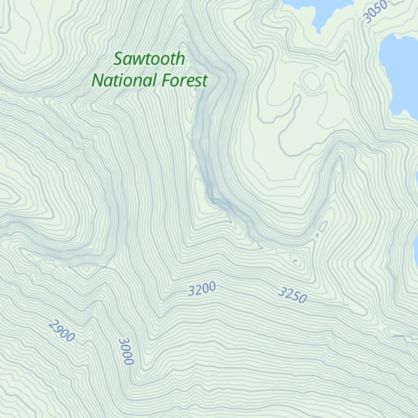 Map of White Cloud Peaks