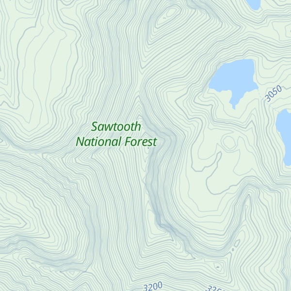 Map of Lee Peak