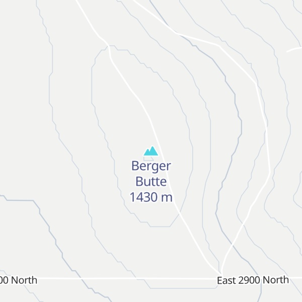 Map of Berger Butte