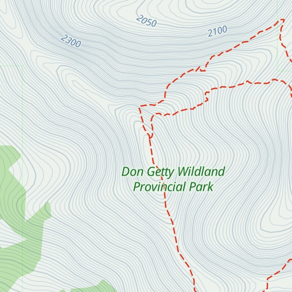 Map of Holy Cross Mountain