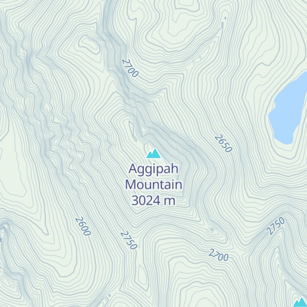 Map of Aggipah Mountain