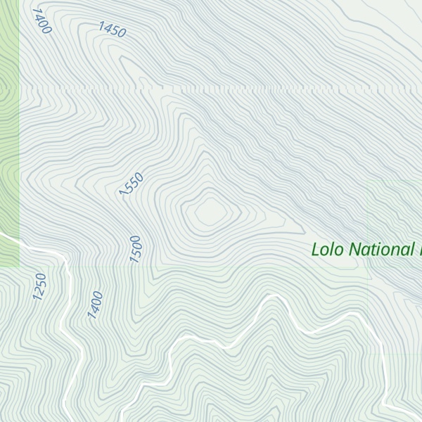 Map of Cyr Peak