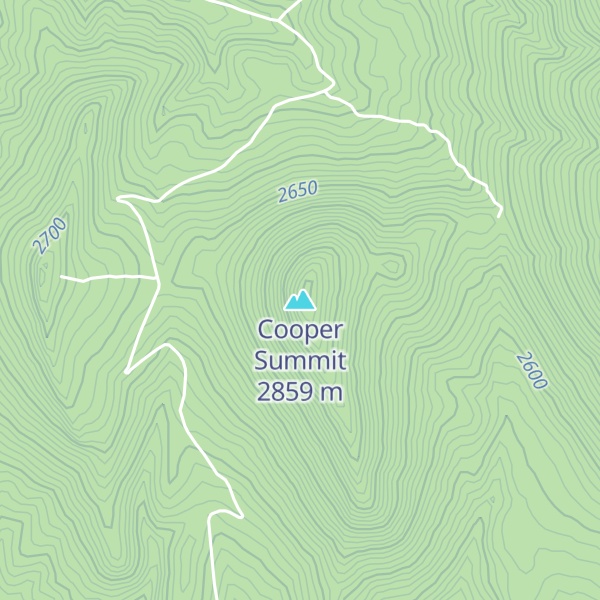 Map of Cooper Summit