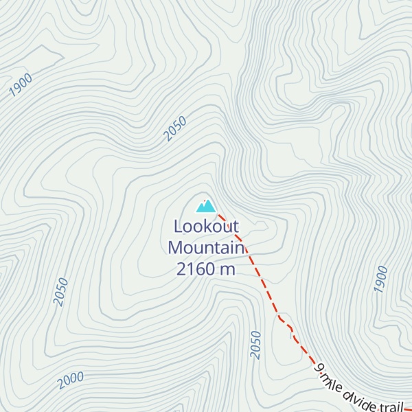 Map of Lookout Mountain