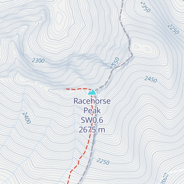 Map of Racehorse Peak SW0.6