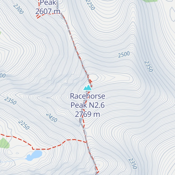 Map of Racehorse Peak N2.6
