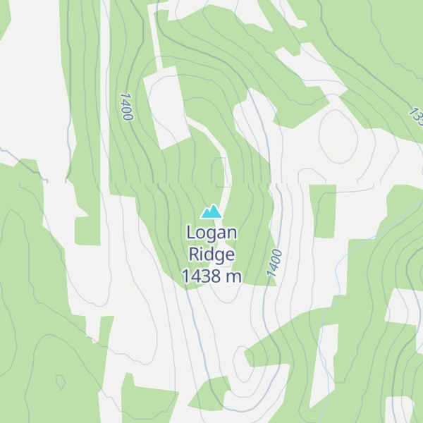 Map of Logan Ridge