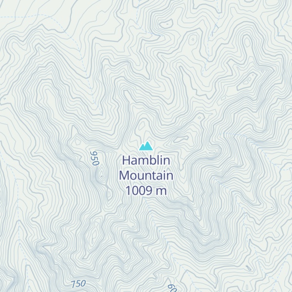 Map of Hamblin Mountain