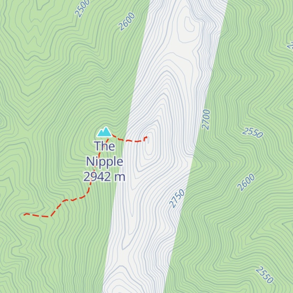 Map of North Lovell Peak