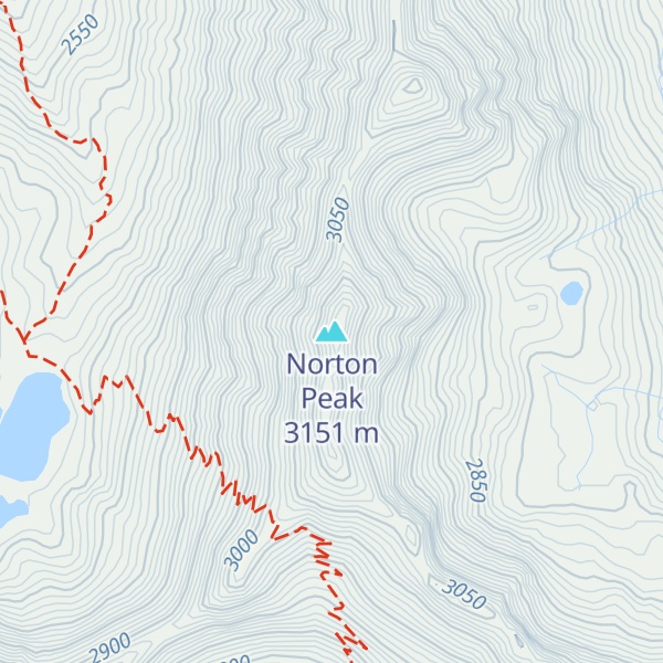 Map of Norton Peak