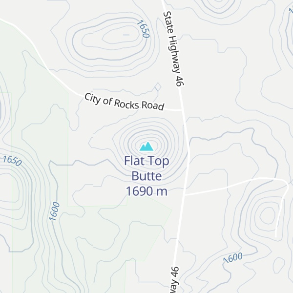 Map of Flat Top Butte
