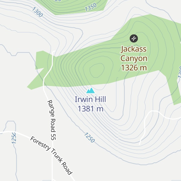 Map of Irwin Hill