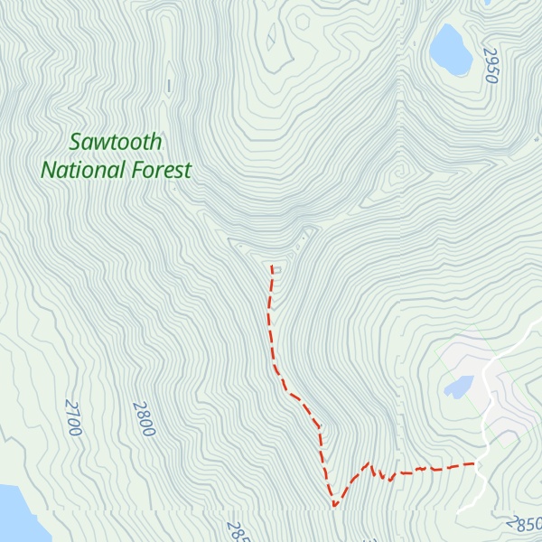 Map of Washington Peak