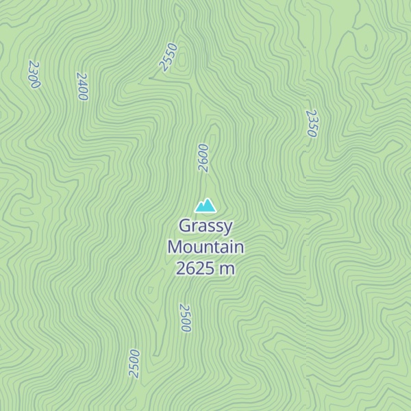 Map of Grassy Mountain