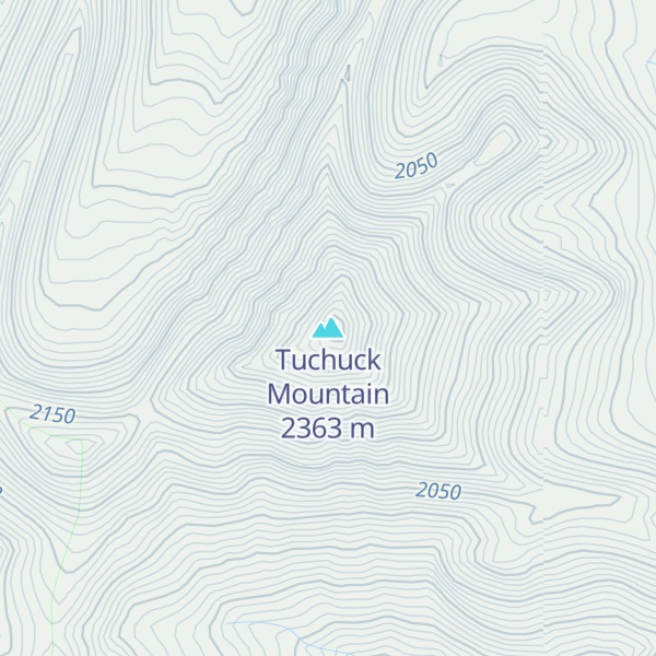 Map of Tuchuck Mountain