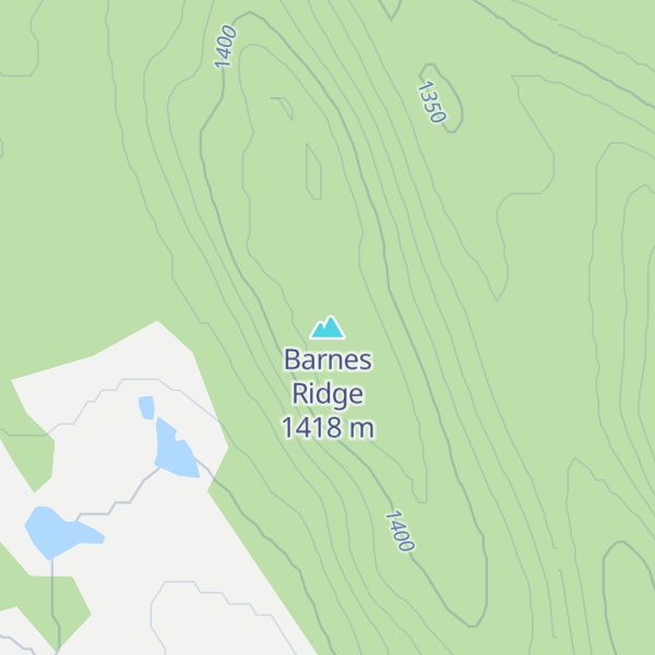Map of Barnes Ridge