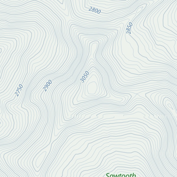 Map of Baker Peak