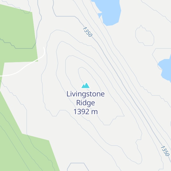 Map of Livingstone Ridge