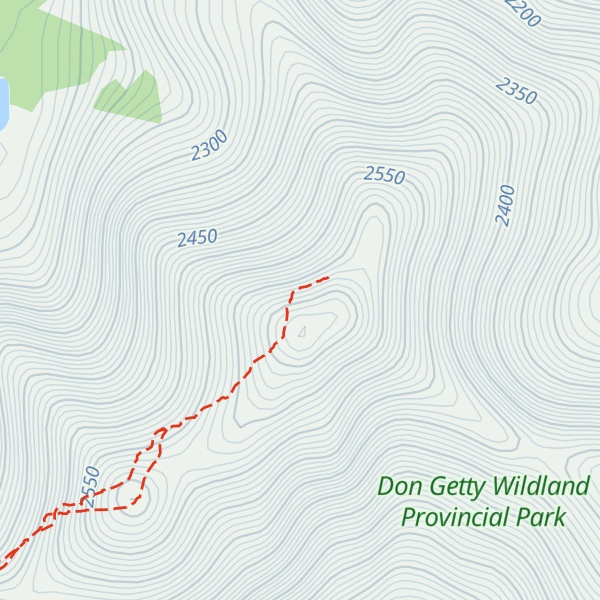 Map of Patterson's Peak