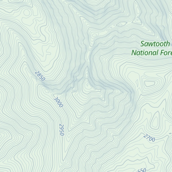 Map of Watson Peak