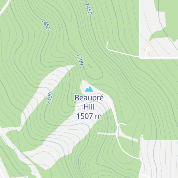 Map of Beaupré Hill