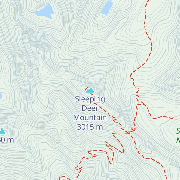 Map of Sleeping Deer Mountain