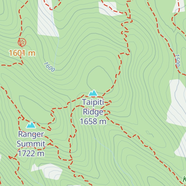 Map of Taipiti Ridge