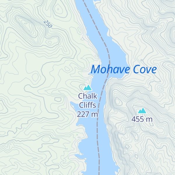 Map of Chalk Cliffs