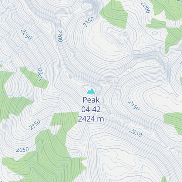 Map of Peak 04-42