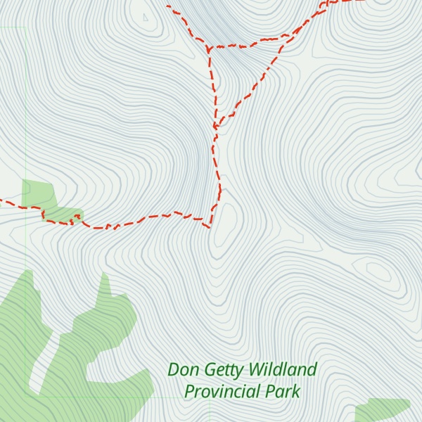 Map of Serendipity Peak