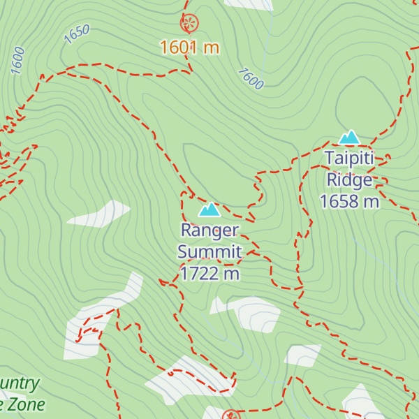 Map of Ranger Summit