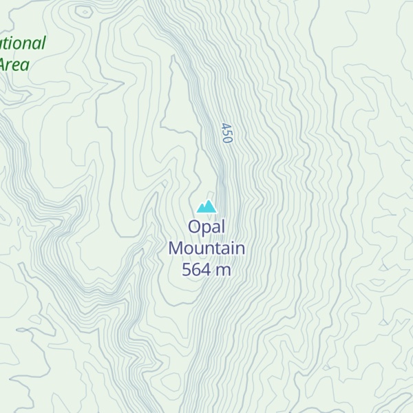 Map of Opal Mountain