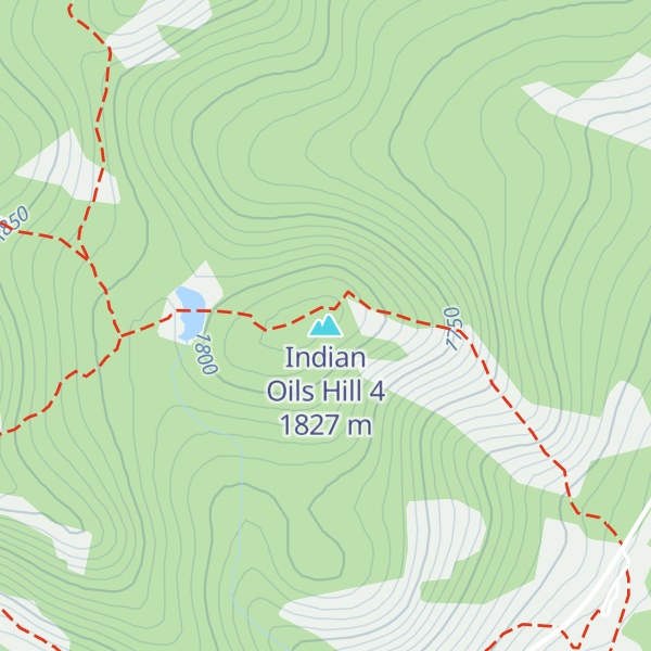 Map of Indian Oils Hill 4