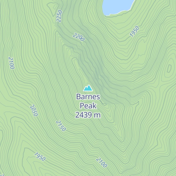 Map of Barnes Peak