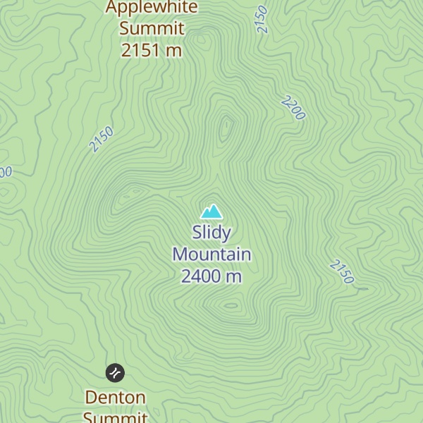 Map of Slidy Mountain