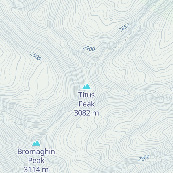 Map of Titus Peak