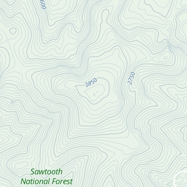 Map of Avalanche Peak