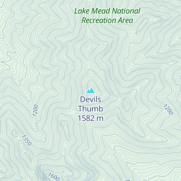 Map of Devils Thumb