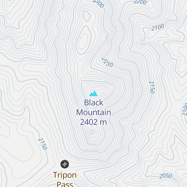 Map of Black Mountain