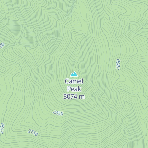 Map of Camel Peak