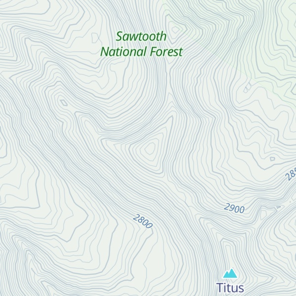 Map of Lower Titus Peak