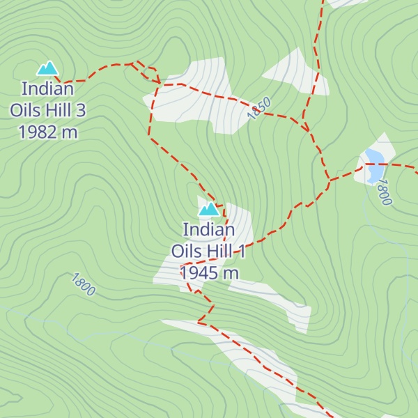 Map of Indian Oils Hill 1