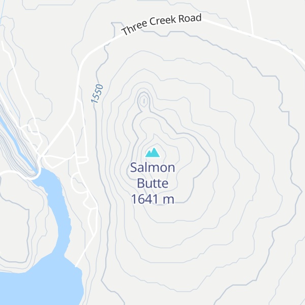Map of Salmon Butte