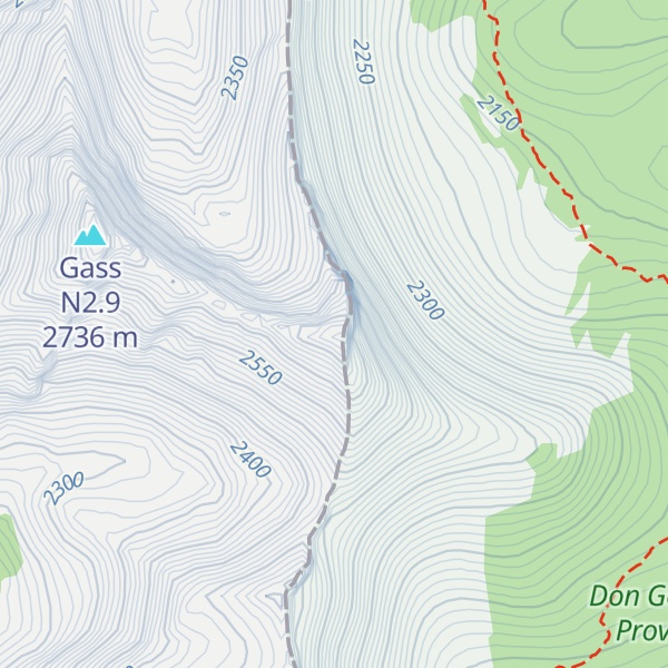 Map of Mount Gass N2.8
