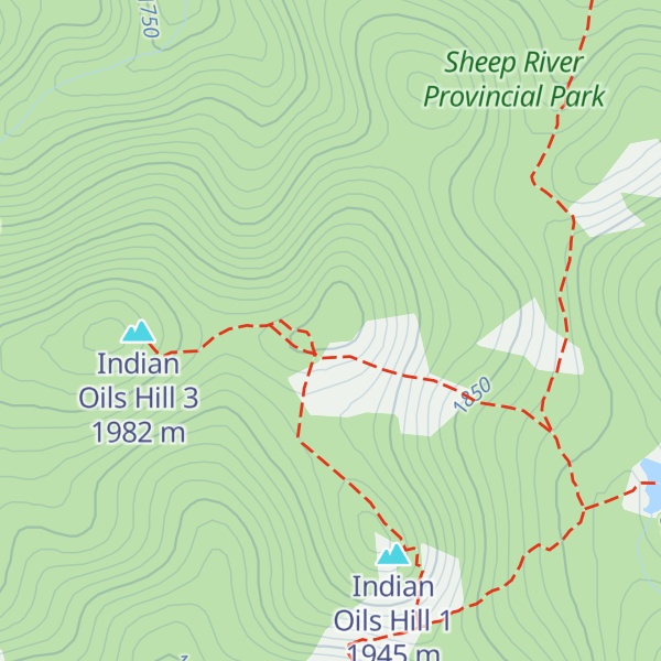 Map of Indian Oils Hill 2